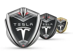 Tesla Emblem Car Badge Sports Style High-Quality